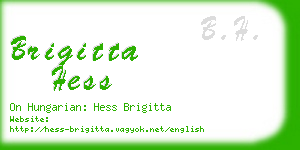 brigitta hess business card